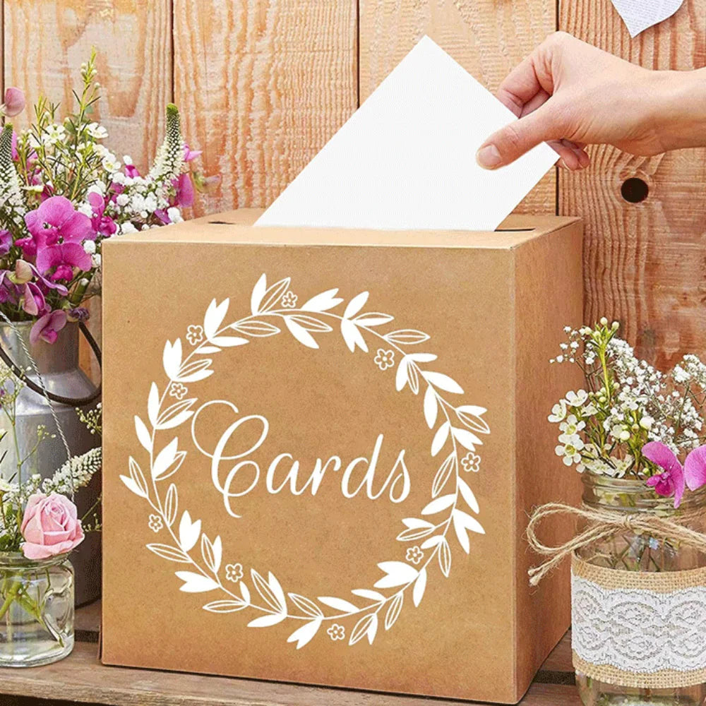 Urne mariage boîte à cartes élégante