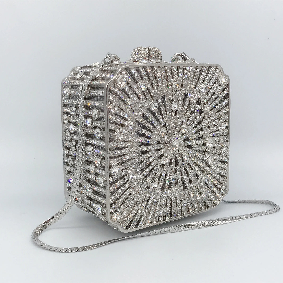 Pochette Mariage Cristal Strass Luxe