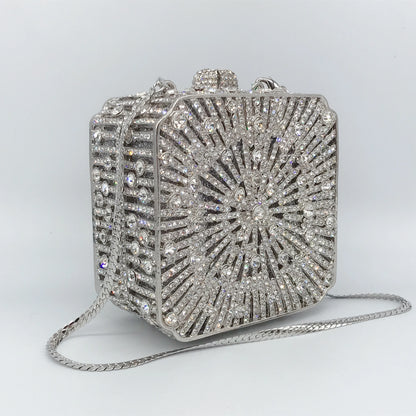 Pochette Mariage Cristal Strass Luxe