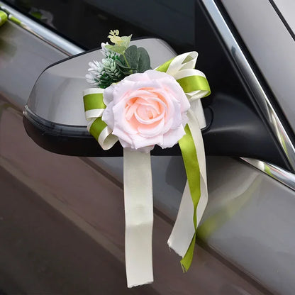 Kit Décoration Voiture Mariage Roses — vue 5