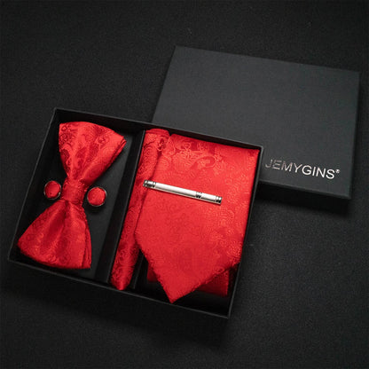 Coffret Cravate Mariage Motif Cachemire