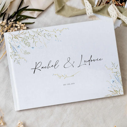 Livre d'Or Mariage Personnalisé 21 Décors au Choix