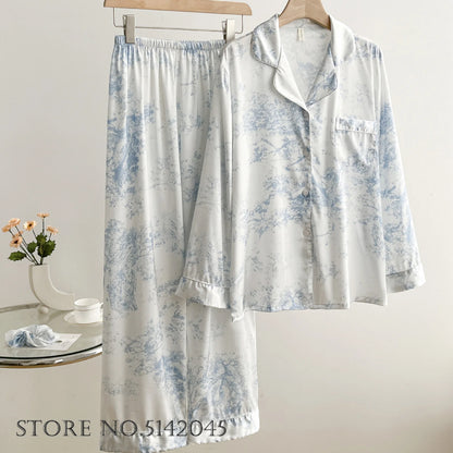 Pyjama Satin Mariée en Dentelle
