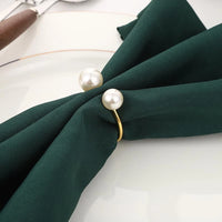 Rond de serviette mariage perle lot de 6 — vue 4