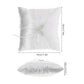 Wedding Ring Pillow White Satin Lace Rhinestone Bow Small Size Bridal Party Ring Bearer Cushion Classic Church Wedding Accessory