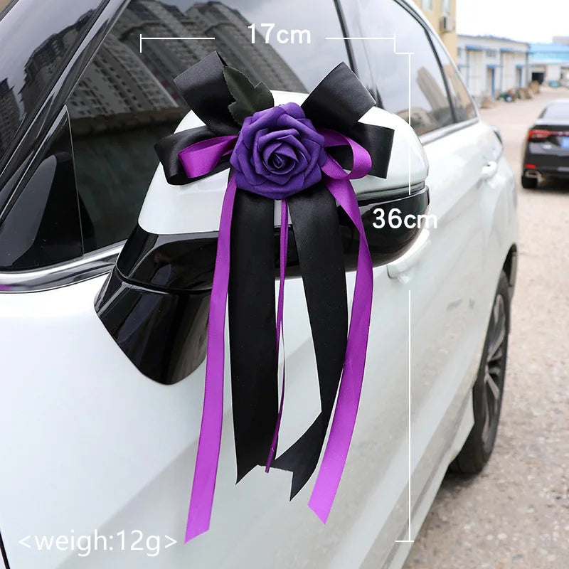 6 Nœuds Décoration Voiture Mariage — vue 7