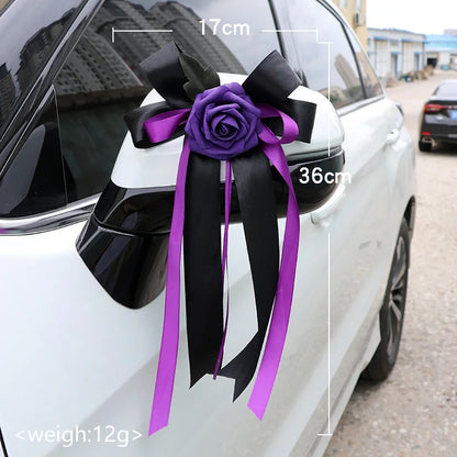 6 Nœuds Décoration Voiture Mariage — vue 7