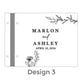 Livre d'or mariage bois pages épaisses