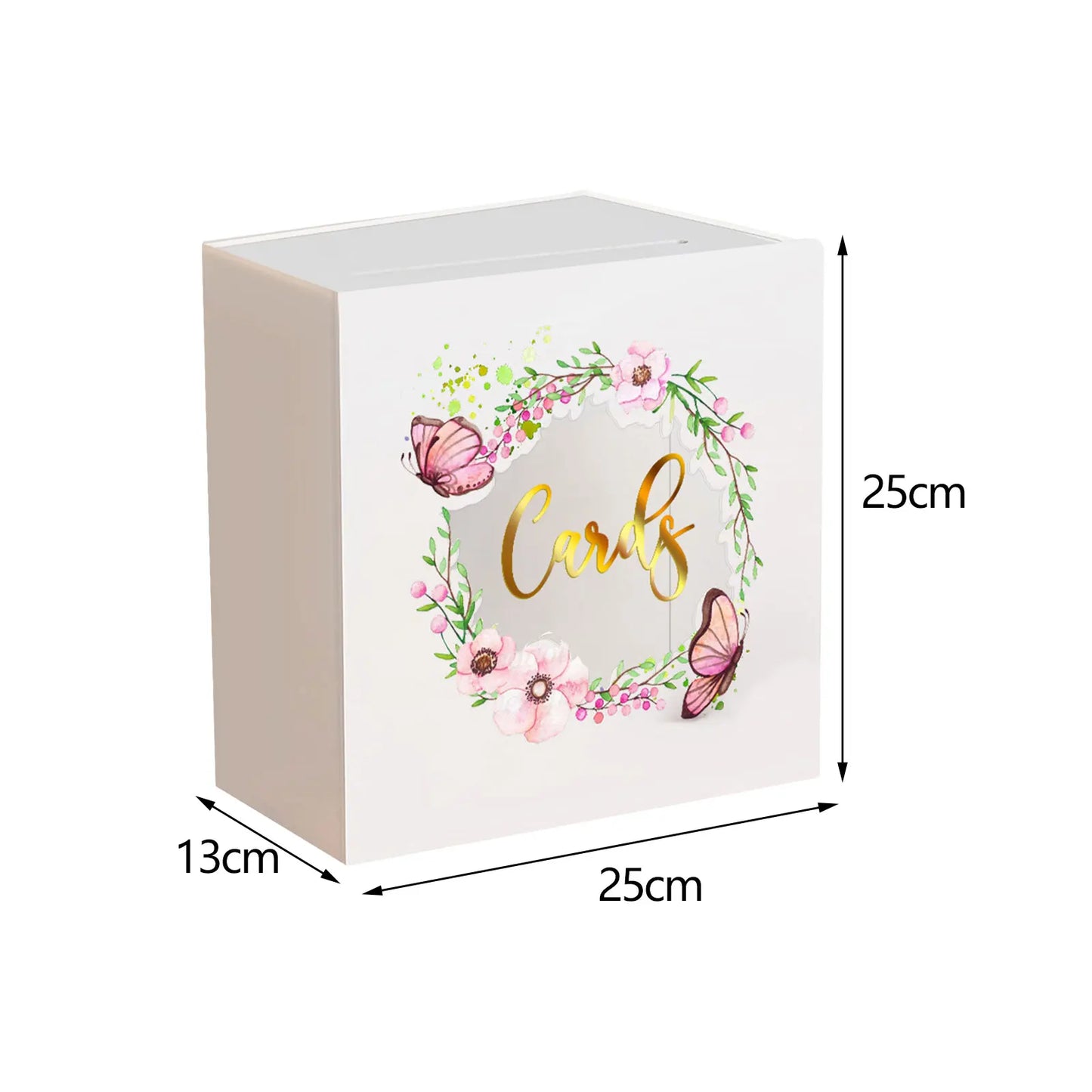 Urne mariage acrylique moderne à enveloppes
