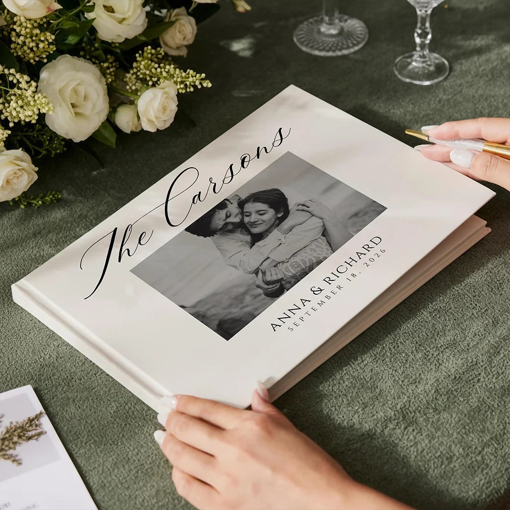 Livre d'or mariage album photo personnalisé