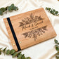 Livre d'or mariage personnalisé bois album photo