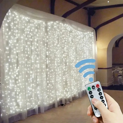 Rideau lumineux mariage LED télécommandé USB