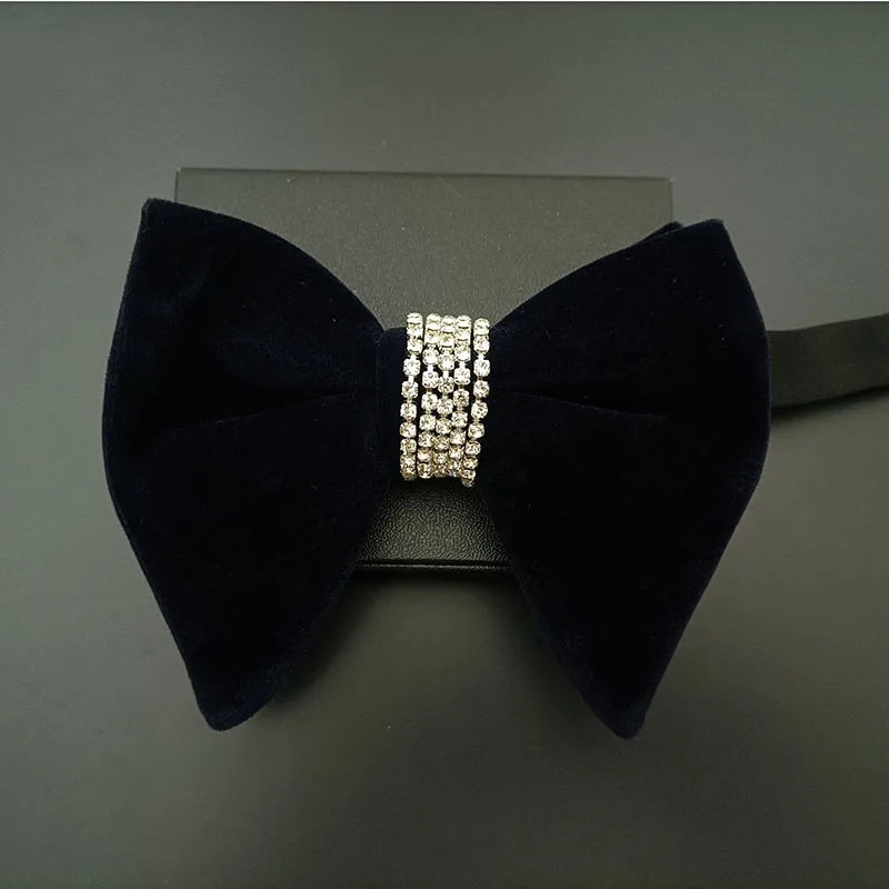 Nœud Papillon Mariage Velours Strass — vue 5