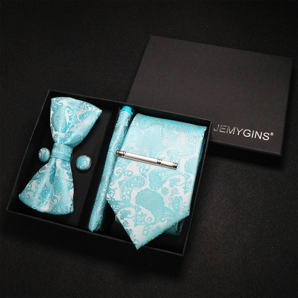 Coffret Cravate Mariage Motif Cachemire