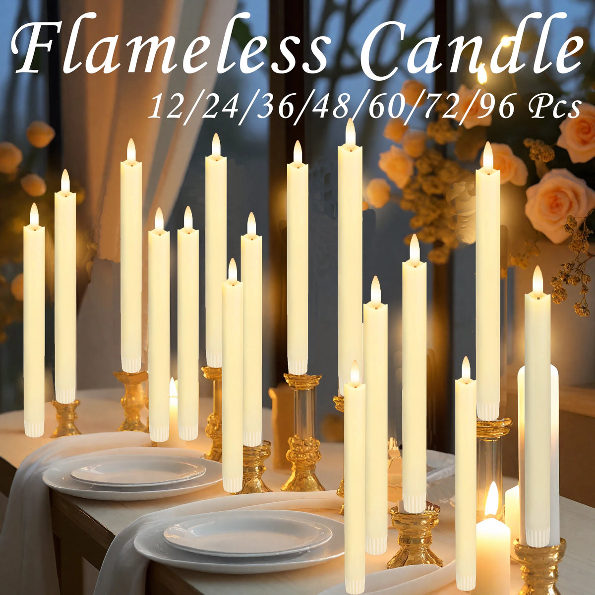 Bougies LED à Tige Mariage
