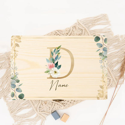Boîte souvenir mariage initiale personnalisée