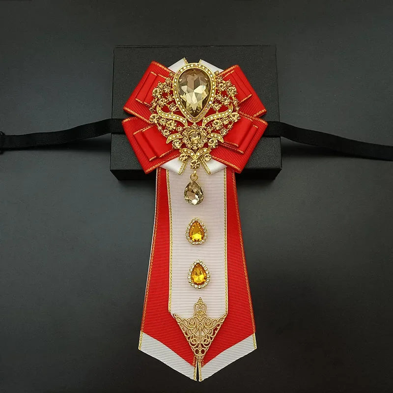 Nœud papillon mariage jabot bijou strass — vue 15