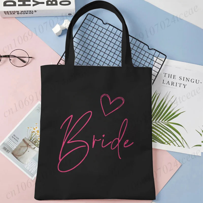 Tote bag EVJF Team Bride toile