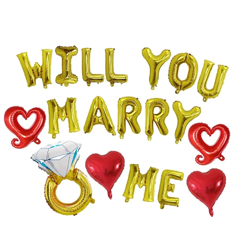 Ballons Will You Marry Me