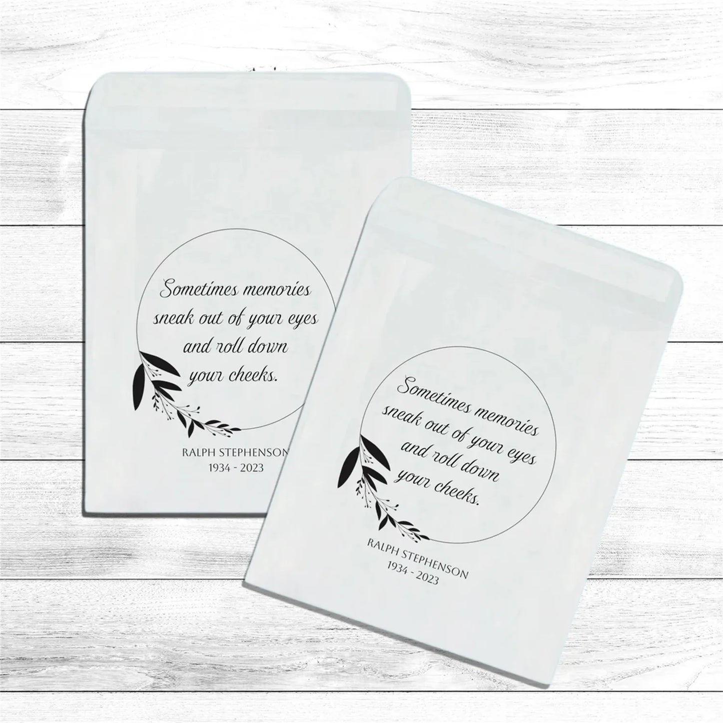 Pochettes mouchoirs larmes de joie mariage