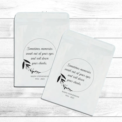 Pochettes mouchoirs larmes de joie mariage