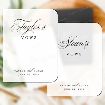 Carnet de vœux mariage personnalisé duo