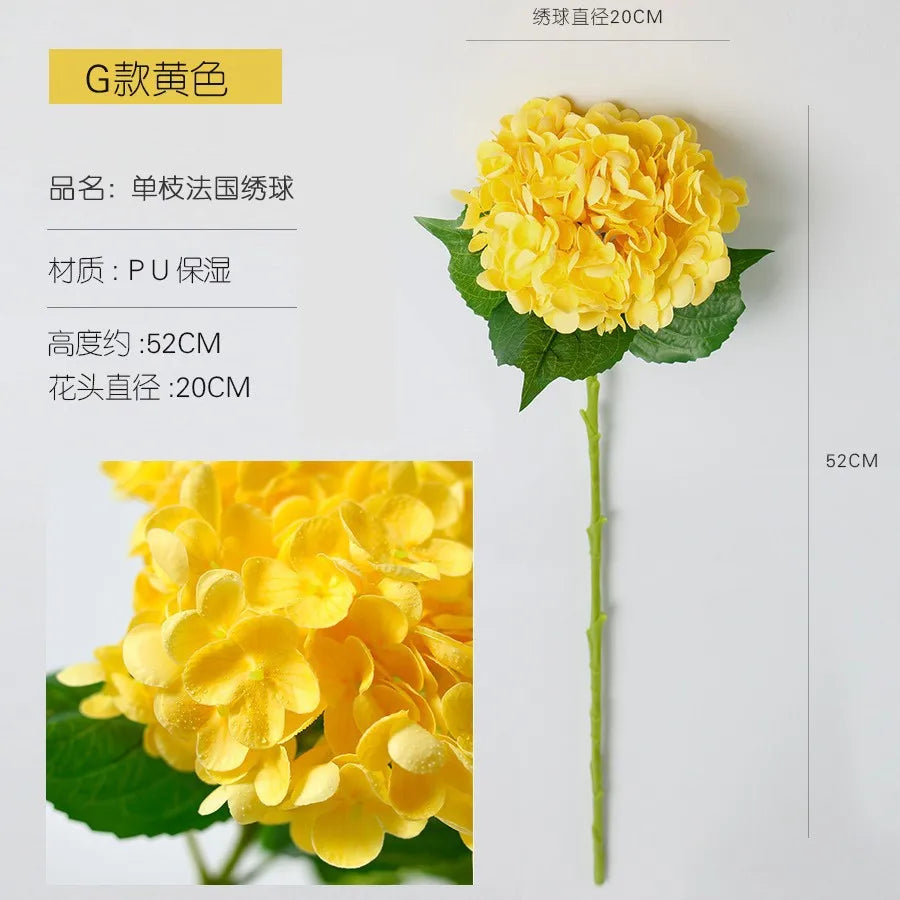 Tige d'Hortensia Artificiel Mariage 52 cm — vue 6