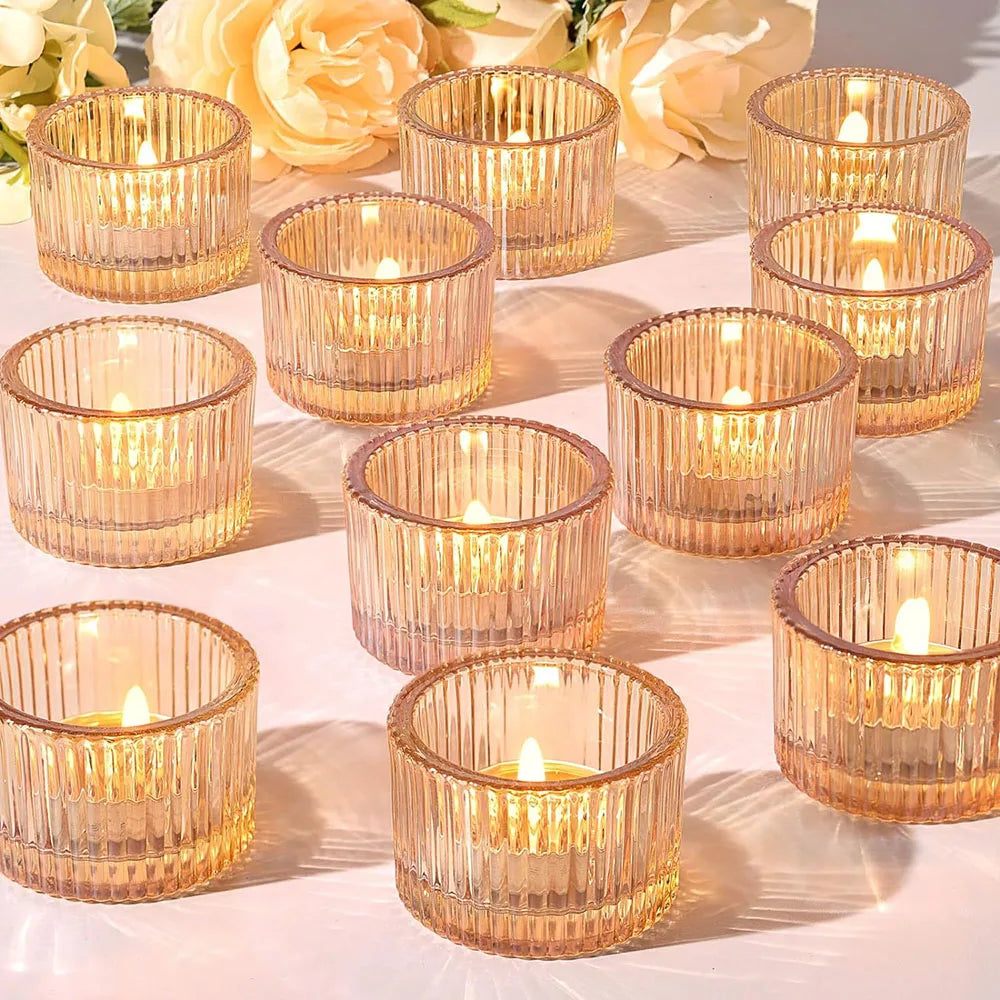 Photophores en Verre Mariage
