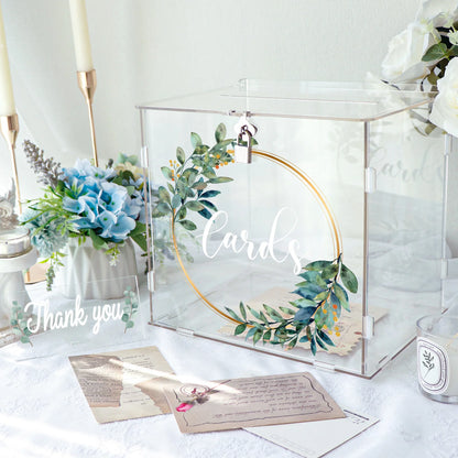 Urne Mariage Acrylique Transparente à Serrure