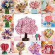 Carte Pop-Up 3D Fleurs et Mariage