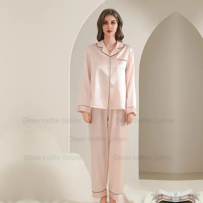 Pyjama Long Satin Demoiselles d'Honneur