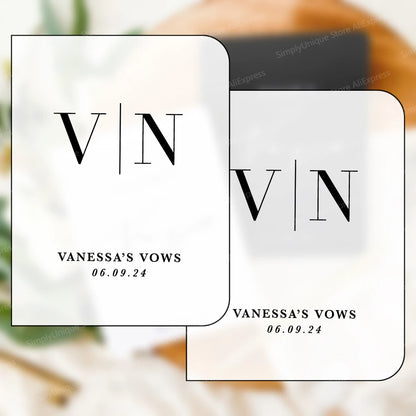 Carnet de vœux mariage personnalisé duo