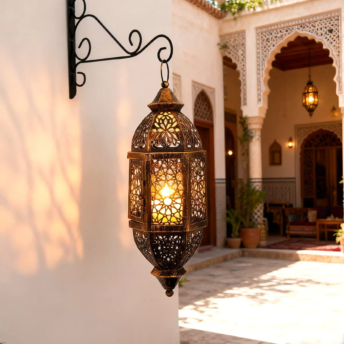 Lanterne mariage marocaine en fer — vue 9