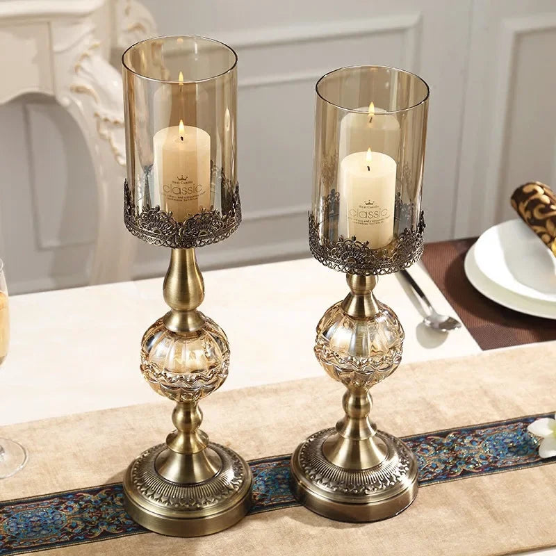 Bougeoir Cristal Centre de Table Mariage — vue 3