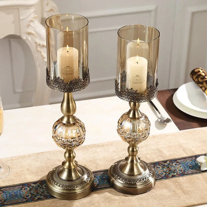 Bougeoir Cristal Centre de Table Mariage — vue 3