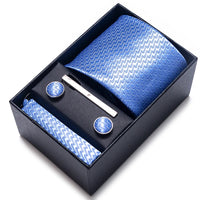 Coffret Cravate Mariage Homme Pochette et Boutons de Manchette — vue 5