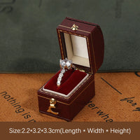 Écrin bague fiançailles vintage simili cuir — vue 11