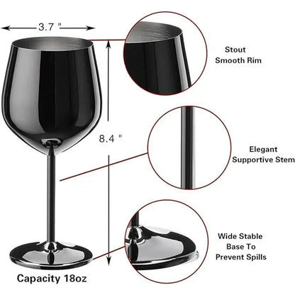 Verre à Vin Mariage en Inox 500 ml