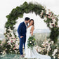 Arche Mariage Ronde Métal Doré