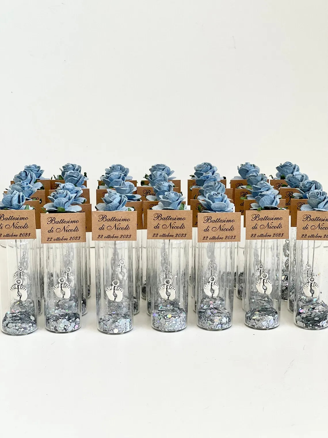 Cadeau invité mariage rose sous cloche — vue 35