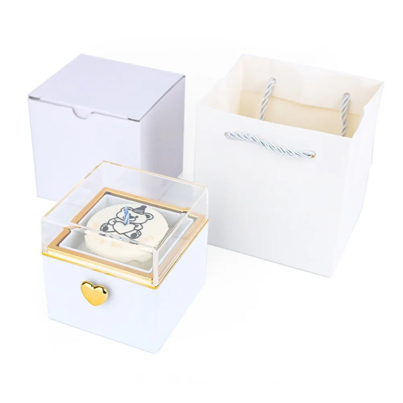 Boîte demande en mariage ourson rotative — vue 9