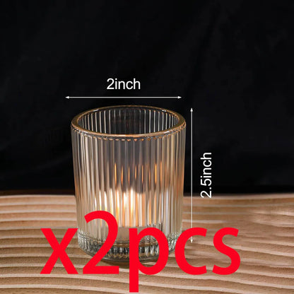 Photophores Mariage Verre Strié