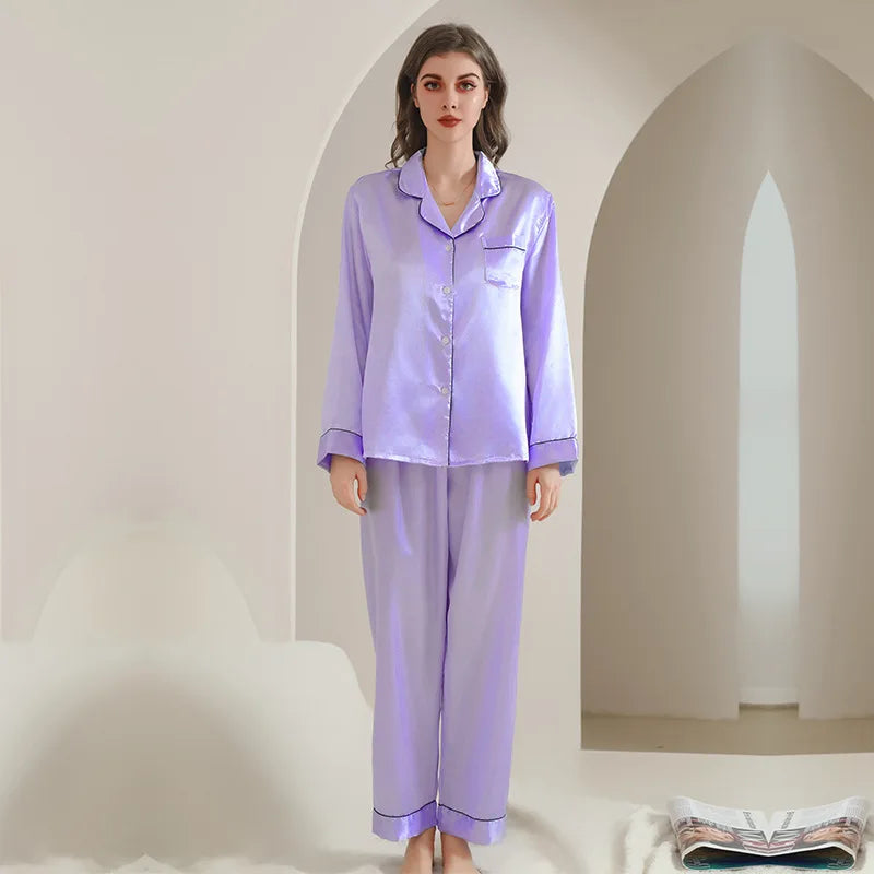 Pyjama Long Satin Demoiselles d'Honneur