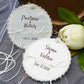 Porte alliance mariage brodé personnalisé