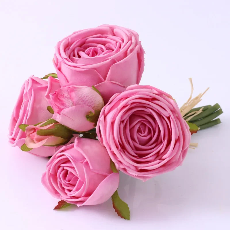 Bouquet de Roses Artificielles Toucher Réel — vue 10