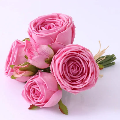 Bouquet de Roses Artificielles Toucher Réel — vue 10