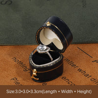 Écrin bague fiançailles vintage simili cuir — vue 16