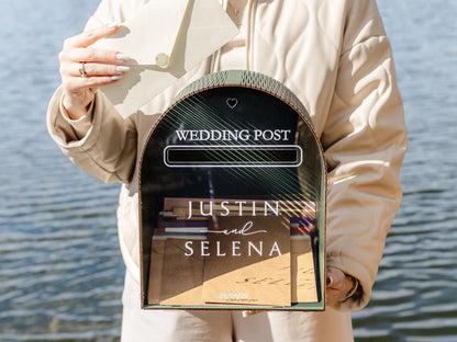Urne mariage personnalisée boîte aux lettres