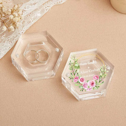 Boîte Alliance Acrylique Fleurs Personnalisée — vue 14