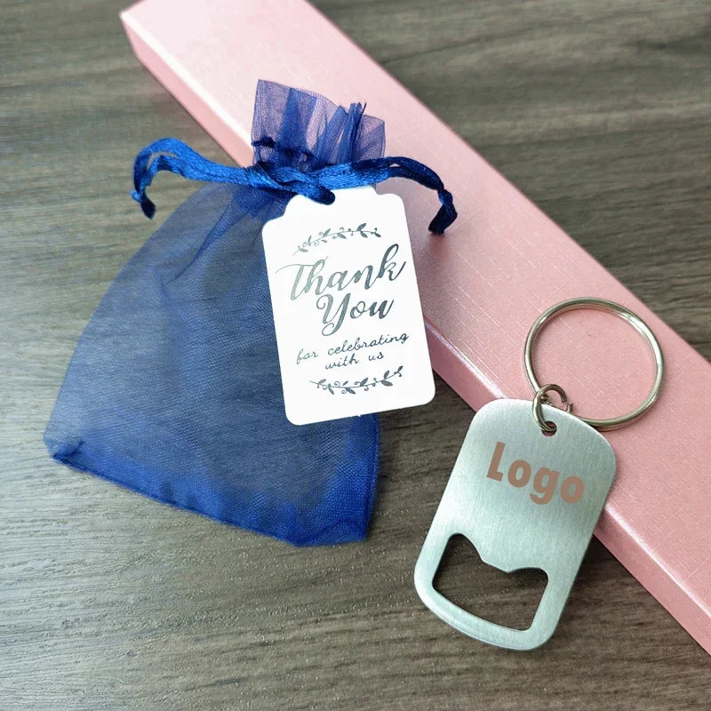 Cadeau Invité Mariage Porte-clés Décapsuleur Personnalisé